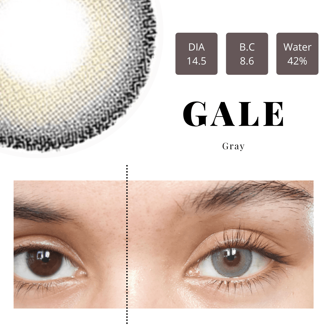 Glitzlens Gale เทา — คอนแทคเลนส์สี ซิลิโคนไฮโดรเจล รายเดือน